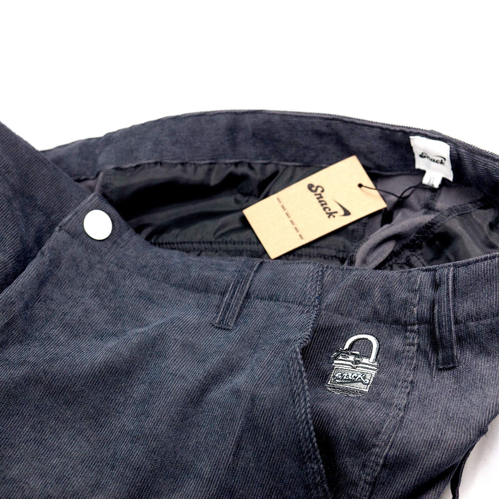 Snack Unlock pantaloni cargo charcoal velluto