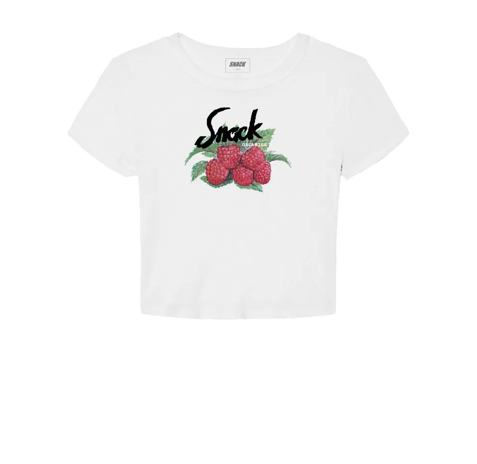 Snack Raspberry Baby maglietta crop L cotone