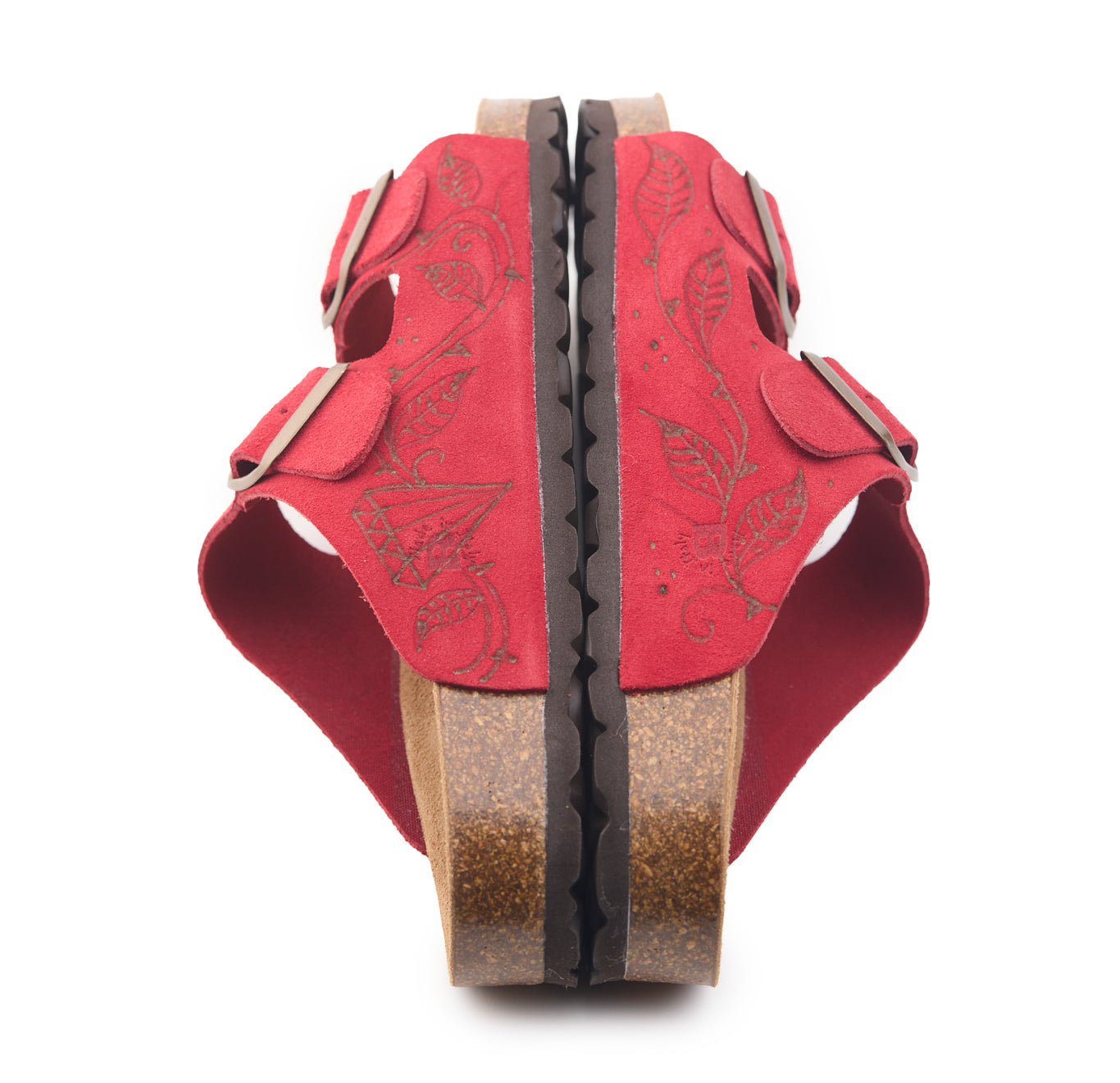 AC Longboards 420 Red Rose sabot pelle doppia fascia