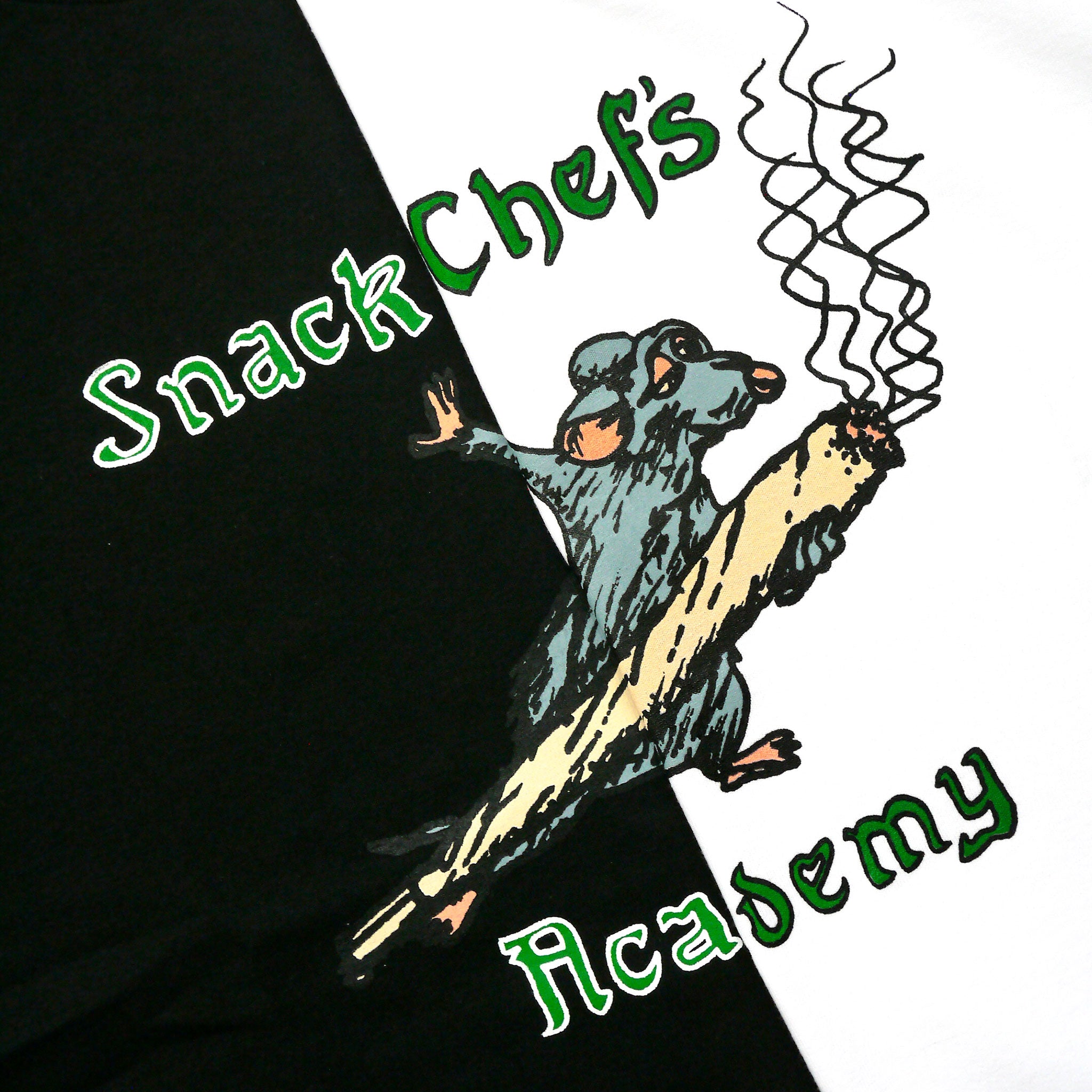 Snack Skateboarding Chef's Academy maglietta verde cotone