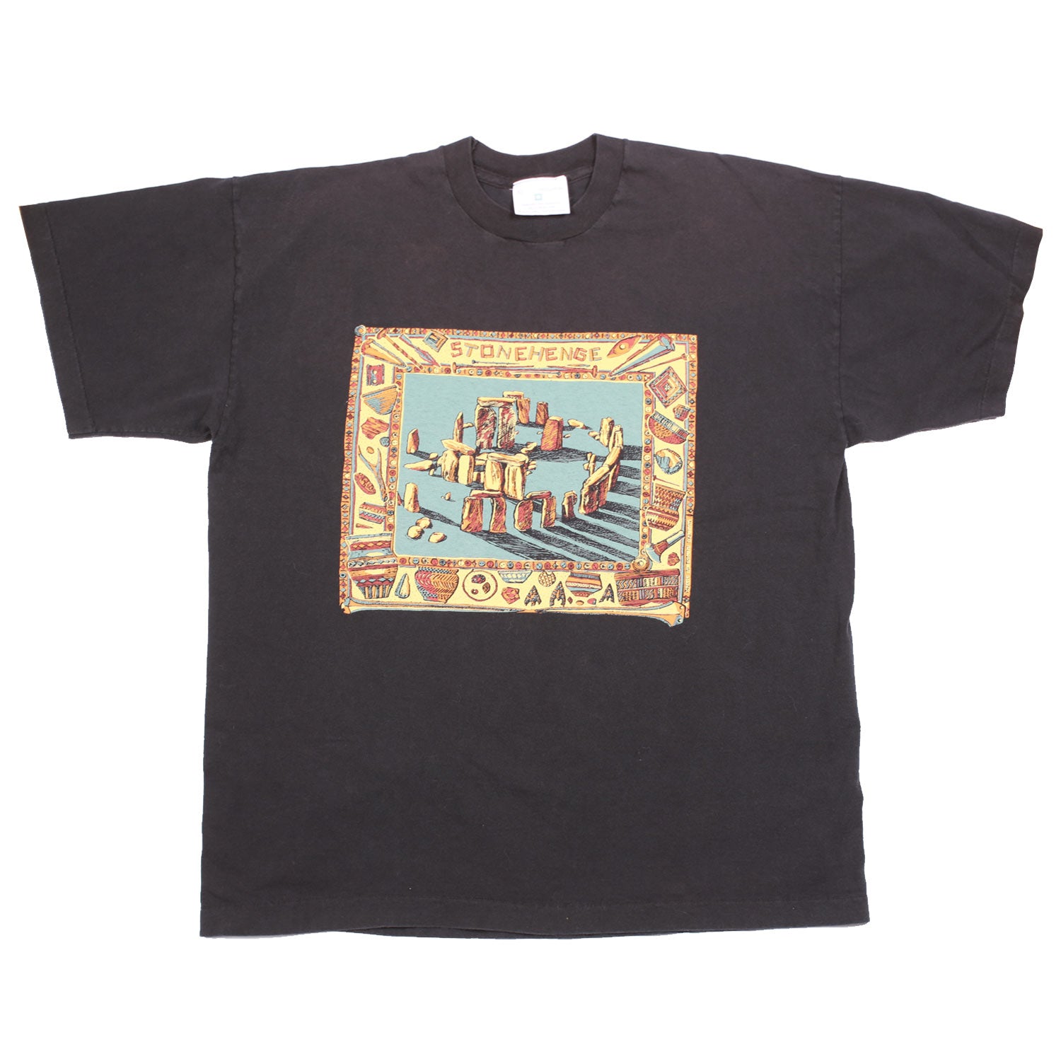 English Heritage Stonehenge maglietta vintage nera XL