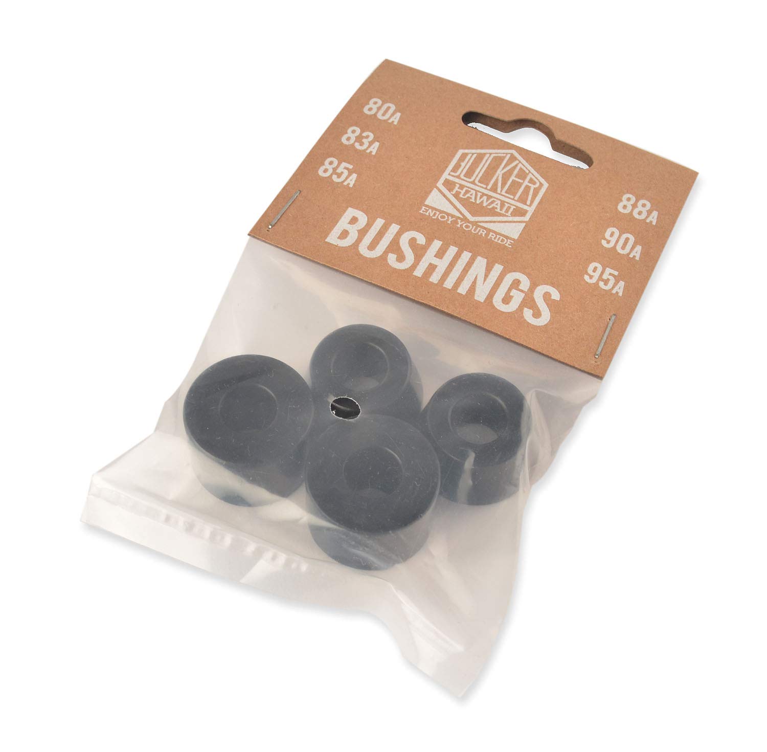 Jucker Hawaii Bushings gommini longboard 83A neri morbidi