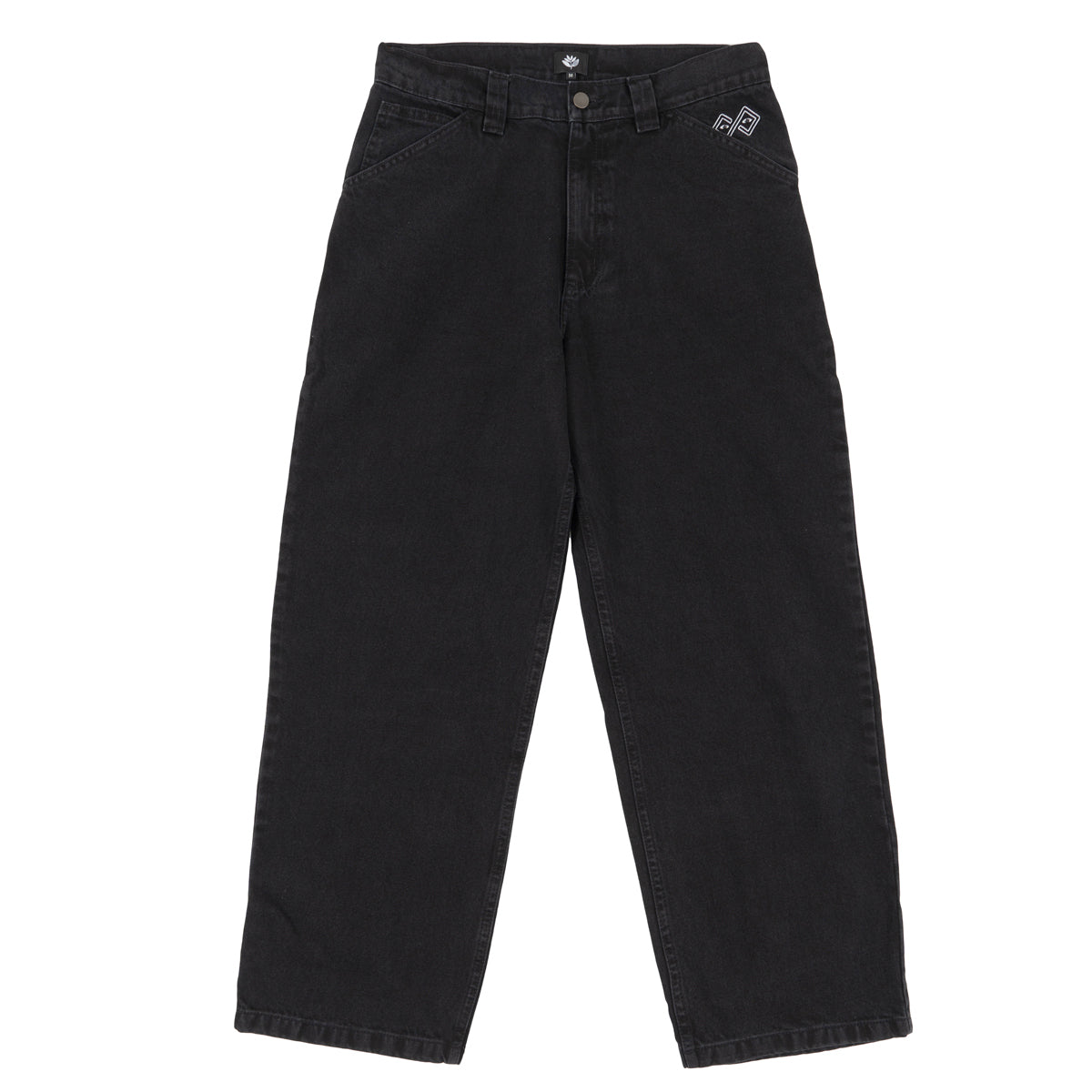 Magenta Ledge pantaloni denim nero baggy M