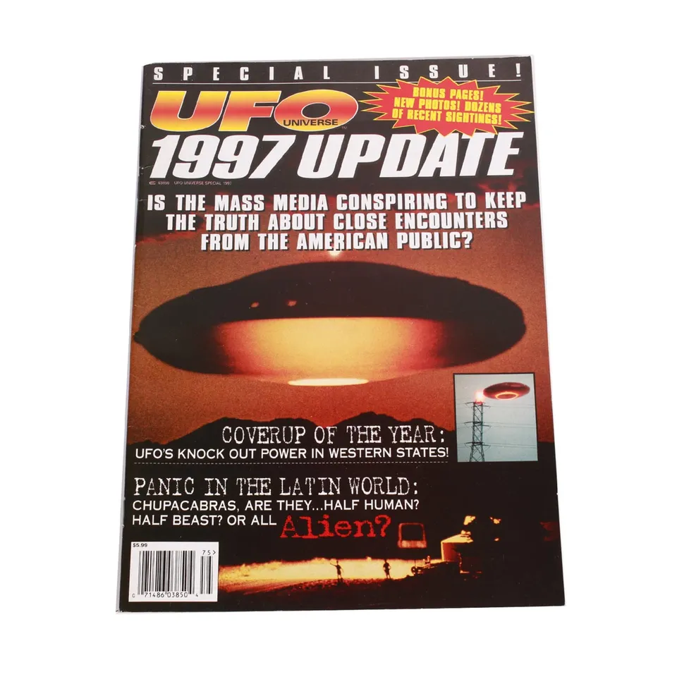 UFO Universe rivista vintage 1997 chupacabra cover-up