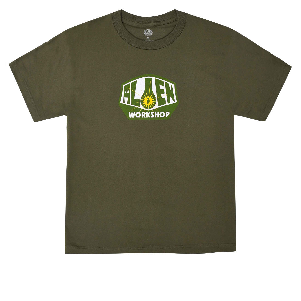 Alien Workshop OG Logo t-shirt verde fatigue cotone