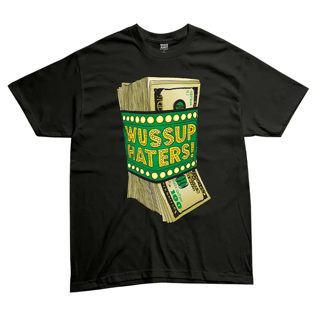 Shake Junt Money Talks maglietta nera cotone stampa