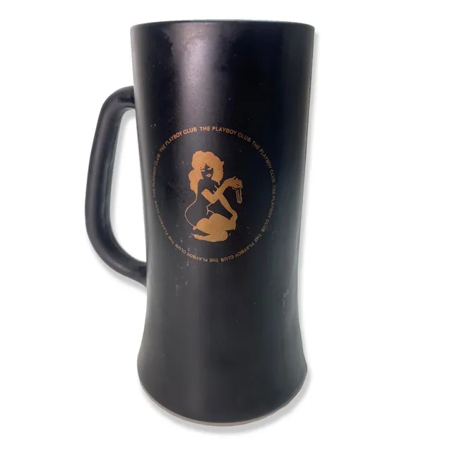 Playboy Club tazza vetro nero anni 70 vintage