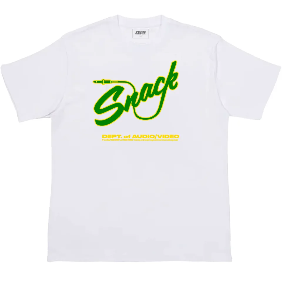 Snack Mic Check t-shirt bianca XXL