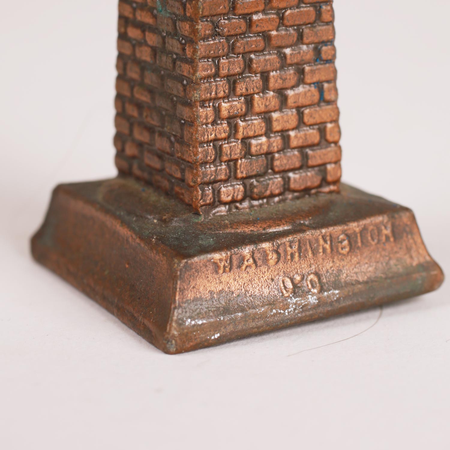 Washington Monument termometro souvenir bronzo vintage