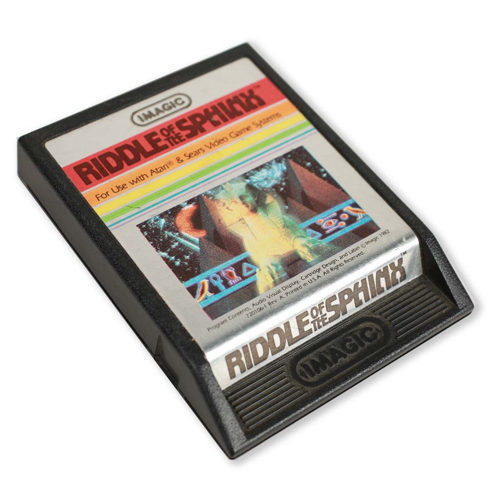 Atari Riddle of the Sphinx 1982 cartuccia vintage