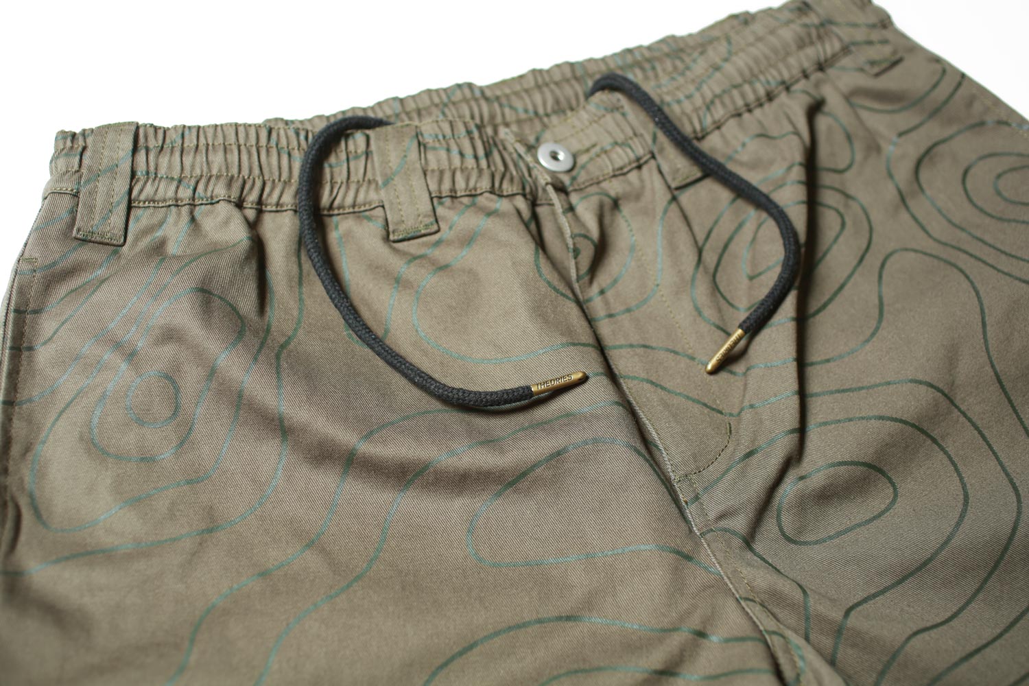 Theories Stamp Lounge pantalone chino M verde cotone