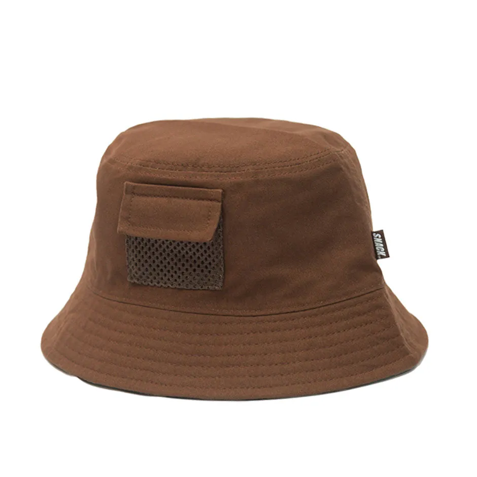Snack Lick Shot bucket hat marrone camo reversibile