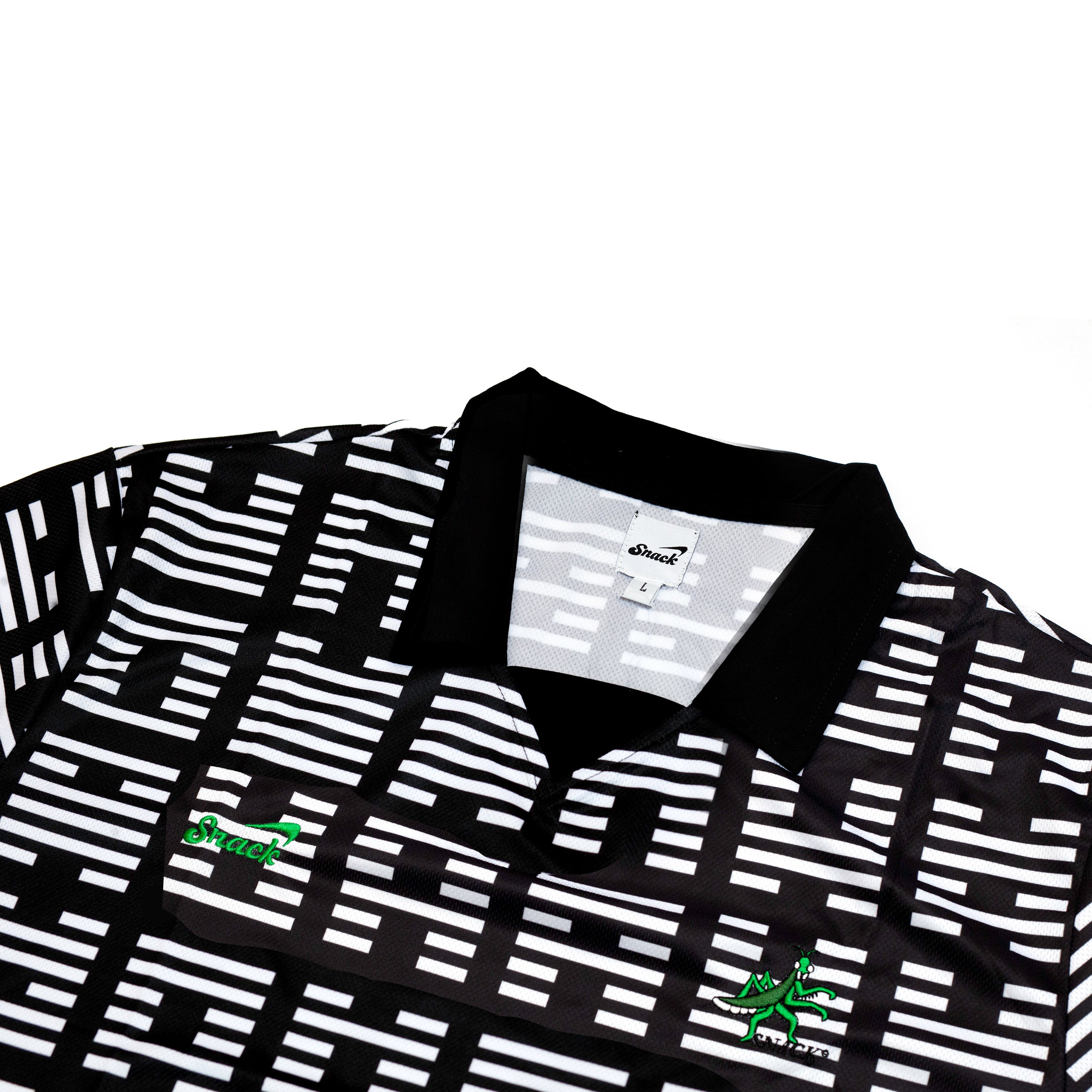 Snack I Ching maglia calcio nera mesh L