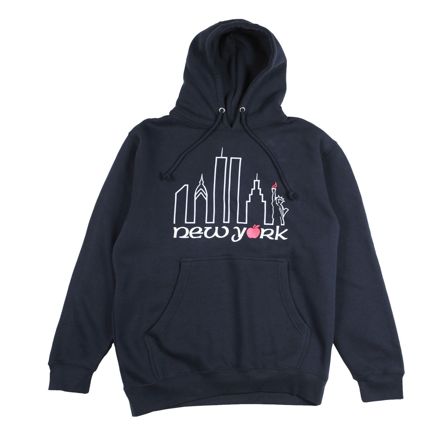 Theories Big Apple felpa con cappuccio blu navy