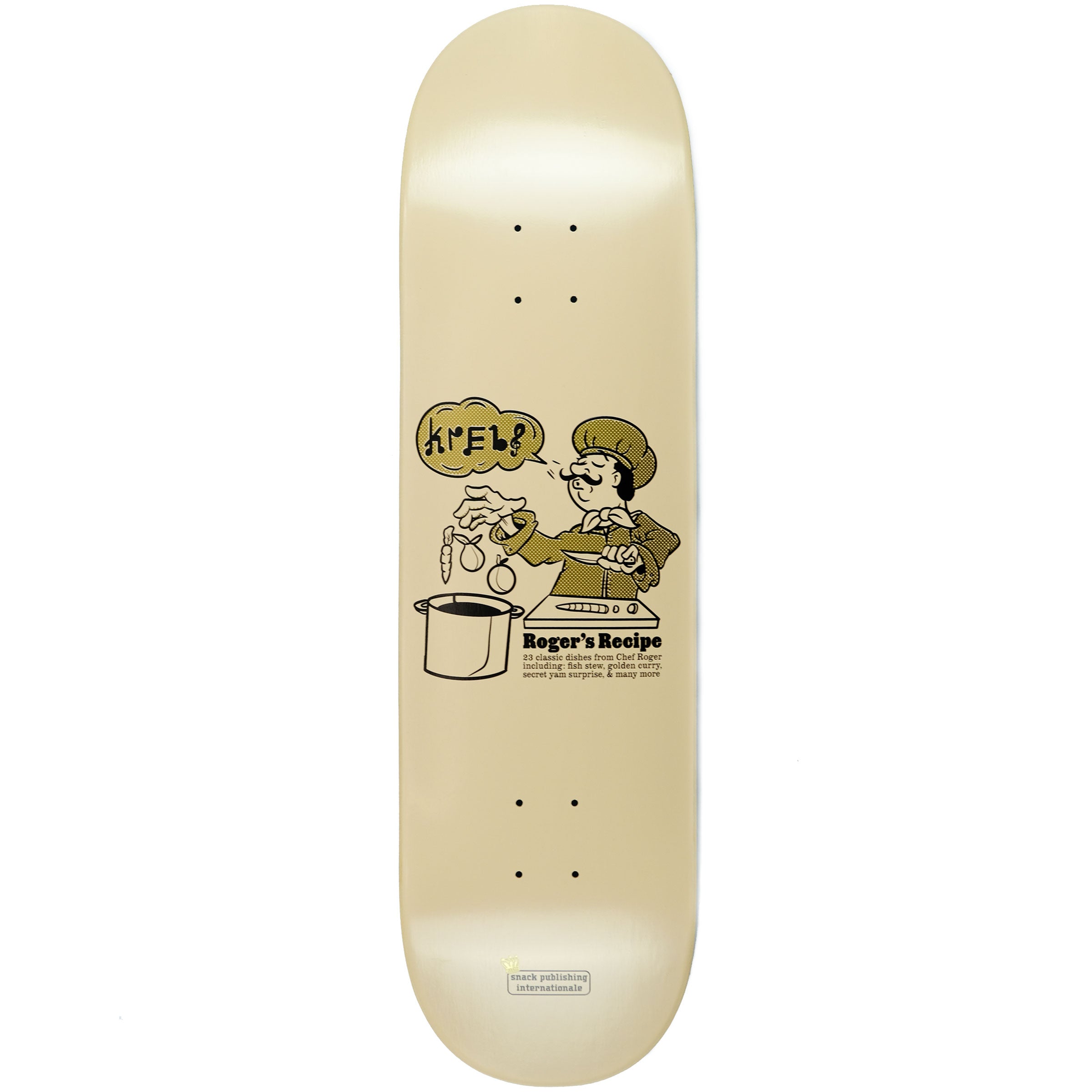 Snack Krebs Recipe tavola skate rilievo 8.0-8.6