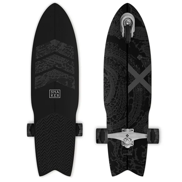 Street Surfing Snaker 30 Black Striker surfskate acero