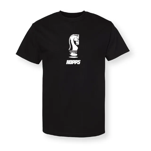 Hopps Chess t-shirt cotone nera