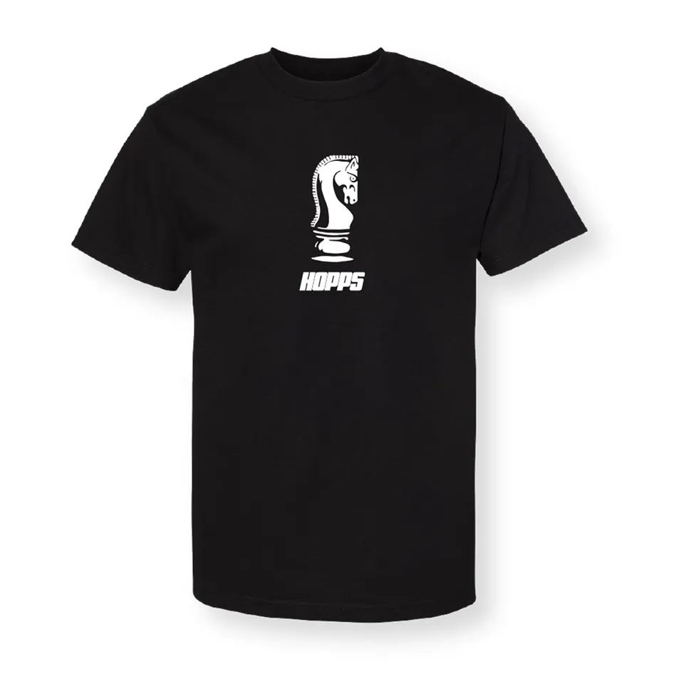 Hopps Chess t-shirt cotone nera