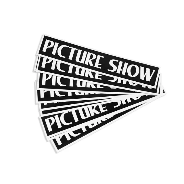 Picture Show VHS Logo sticker pack nero 10 pezzi