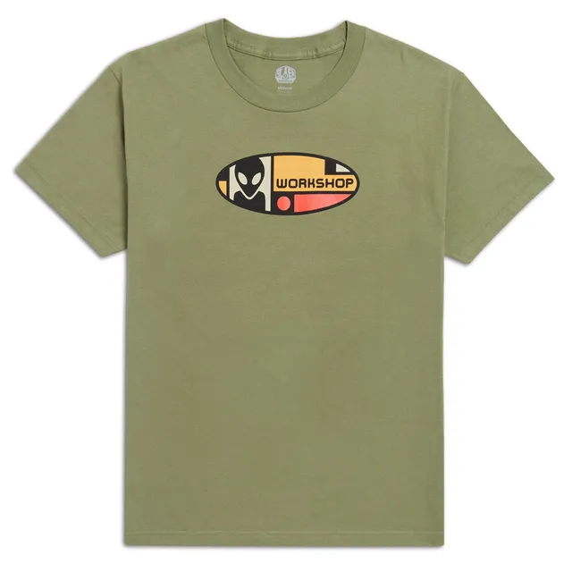 Alien Workshop Alien Oval t-shirt green clay cotone