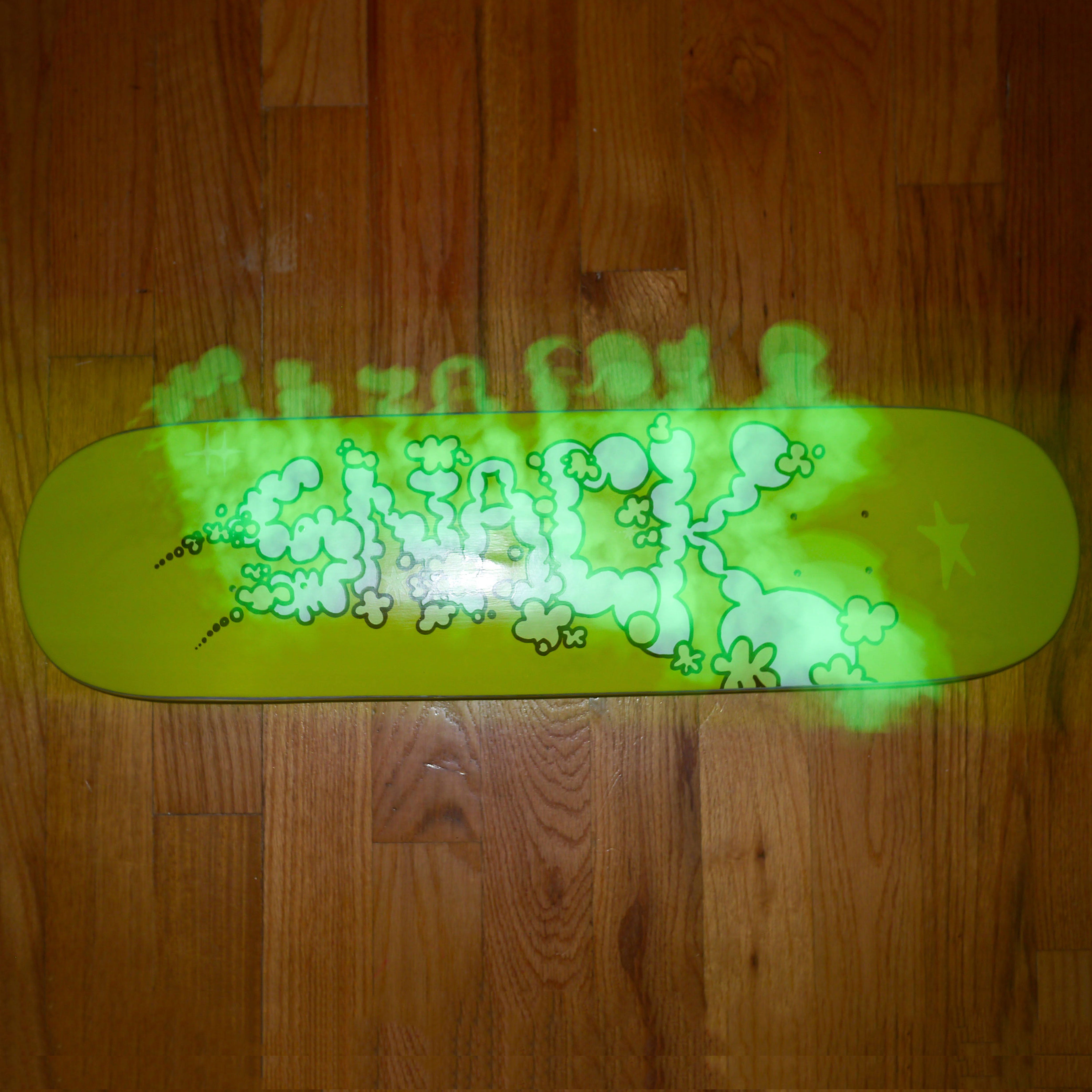 Snack Vaporz Twin Tip Tavola Skateboard 8.25 Fosforescente