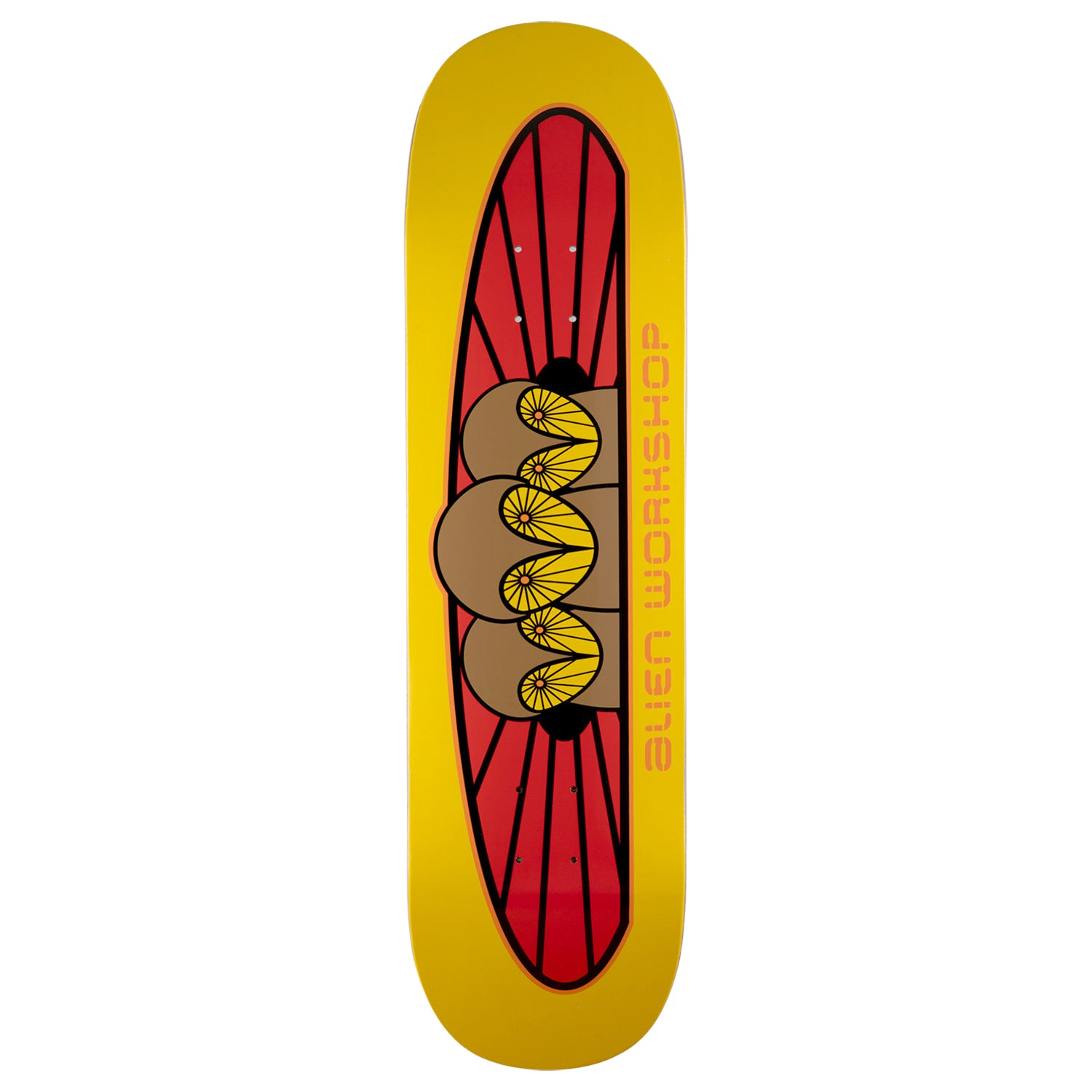 Alien Workshop Owliad Tavola Skateboard 8.50" Gialla Acero