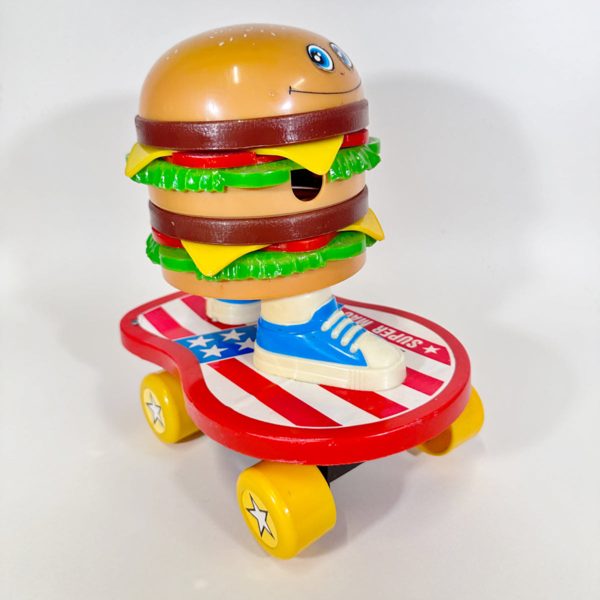 Super Mack Burger 1988 giocattolo skate panino 20 cm