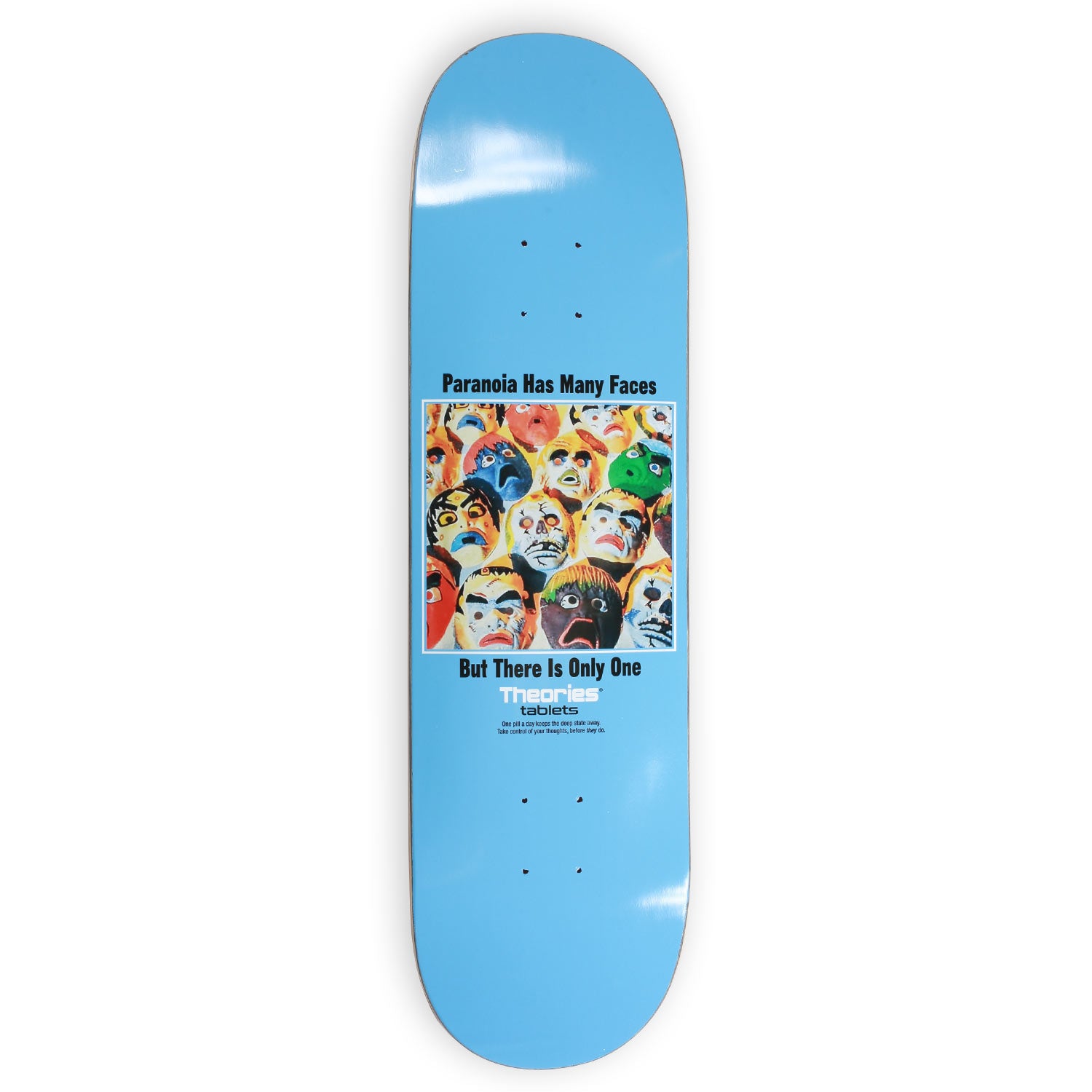 Theories Paranoia tavola skateboard in acero 8.0"
