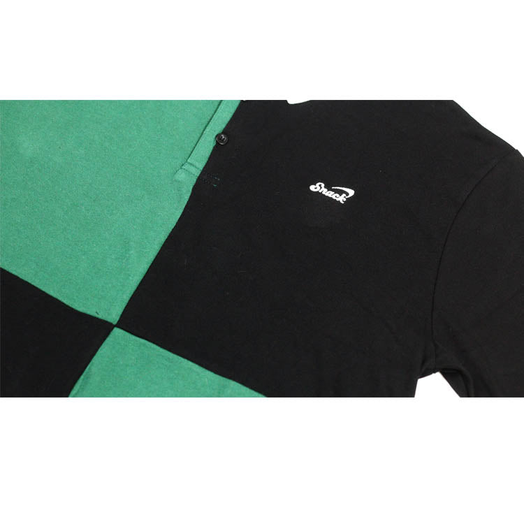 Snack Skateboarding Alive Panel polo nero verde