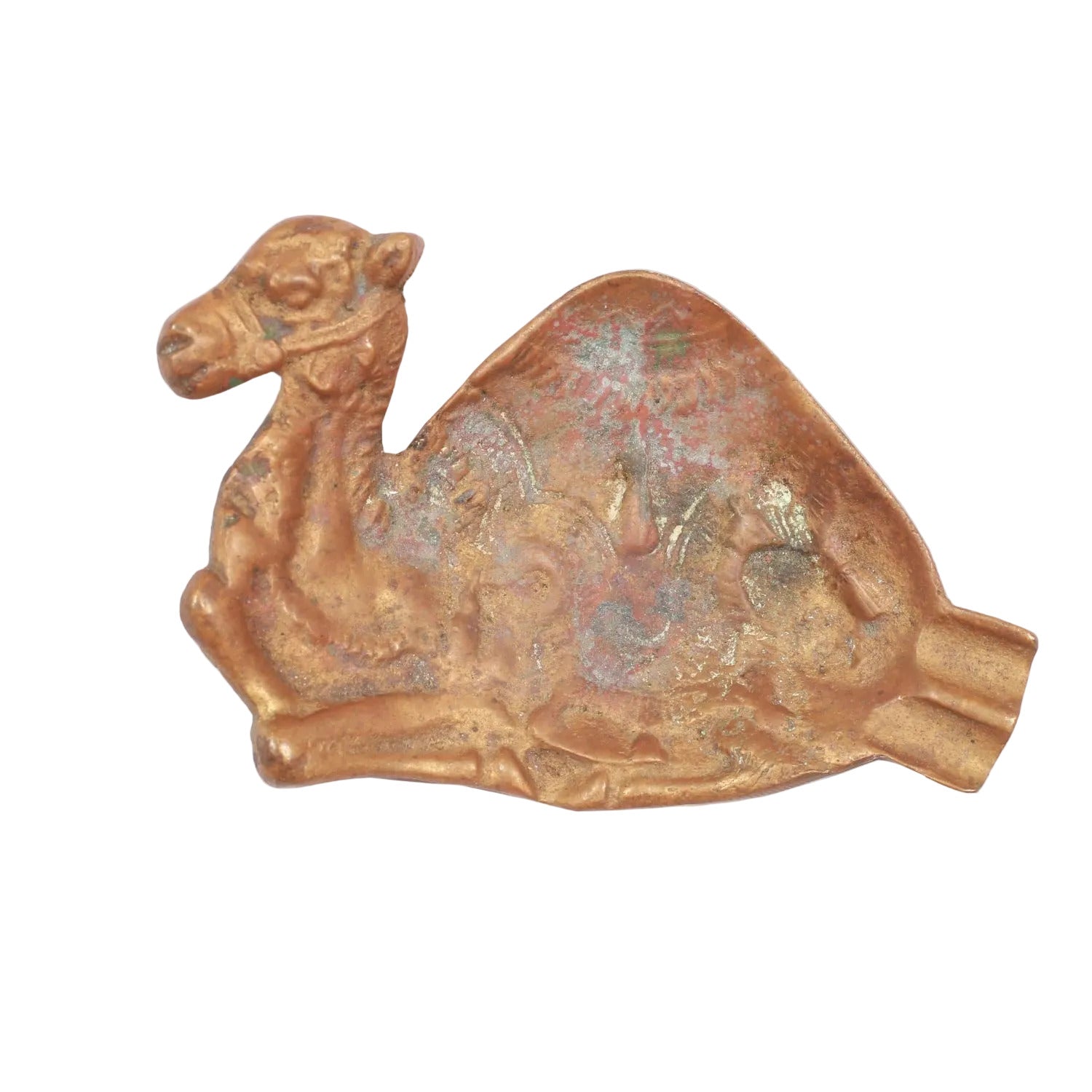Camel posacenere vintage ottone deserto pesante