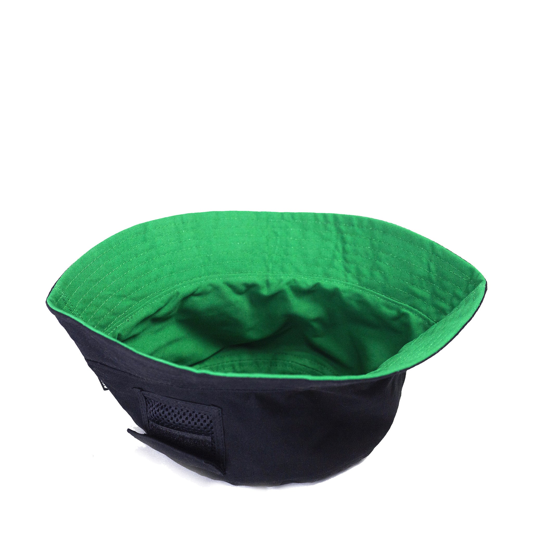 Snack Lick Shot bucket hat nero verde reversibile