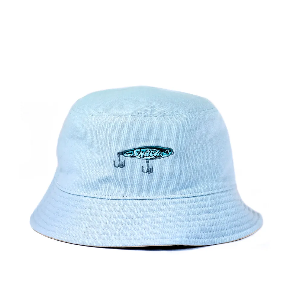 Snack Lure cappello bucket reversibile khaki blu