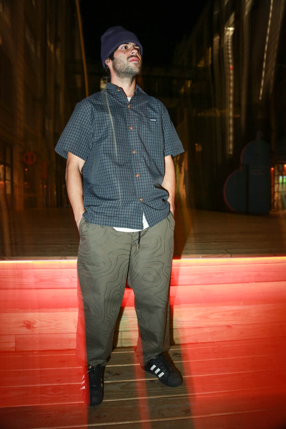 Theories Stamp Lounge pantalone chino M verde cotone