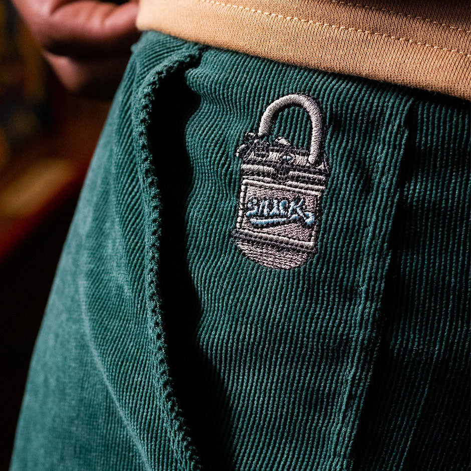 Snack Skateboarding Unlock pantalone cargo salvia velluto