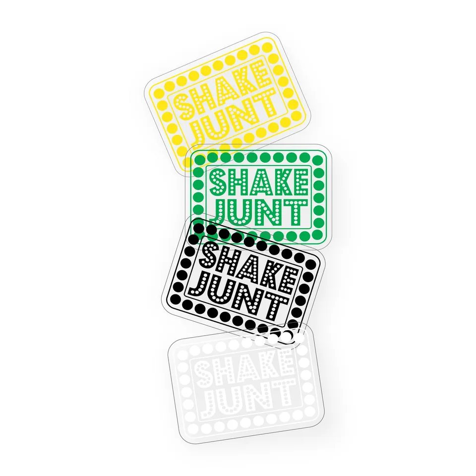 Shake Junt Box Logo adesivi vinile 12 pezzi