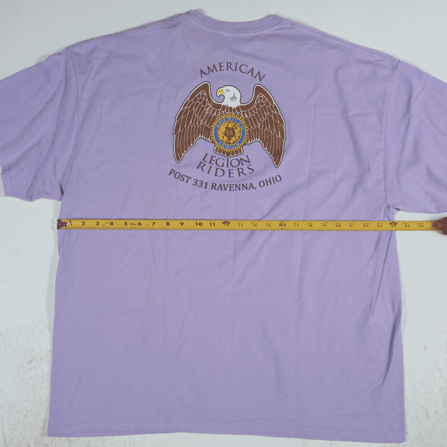 American Legion Ohio t-shirt vintage lavanda XXL cotone