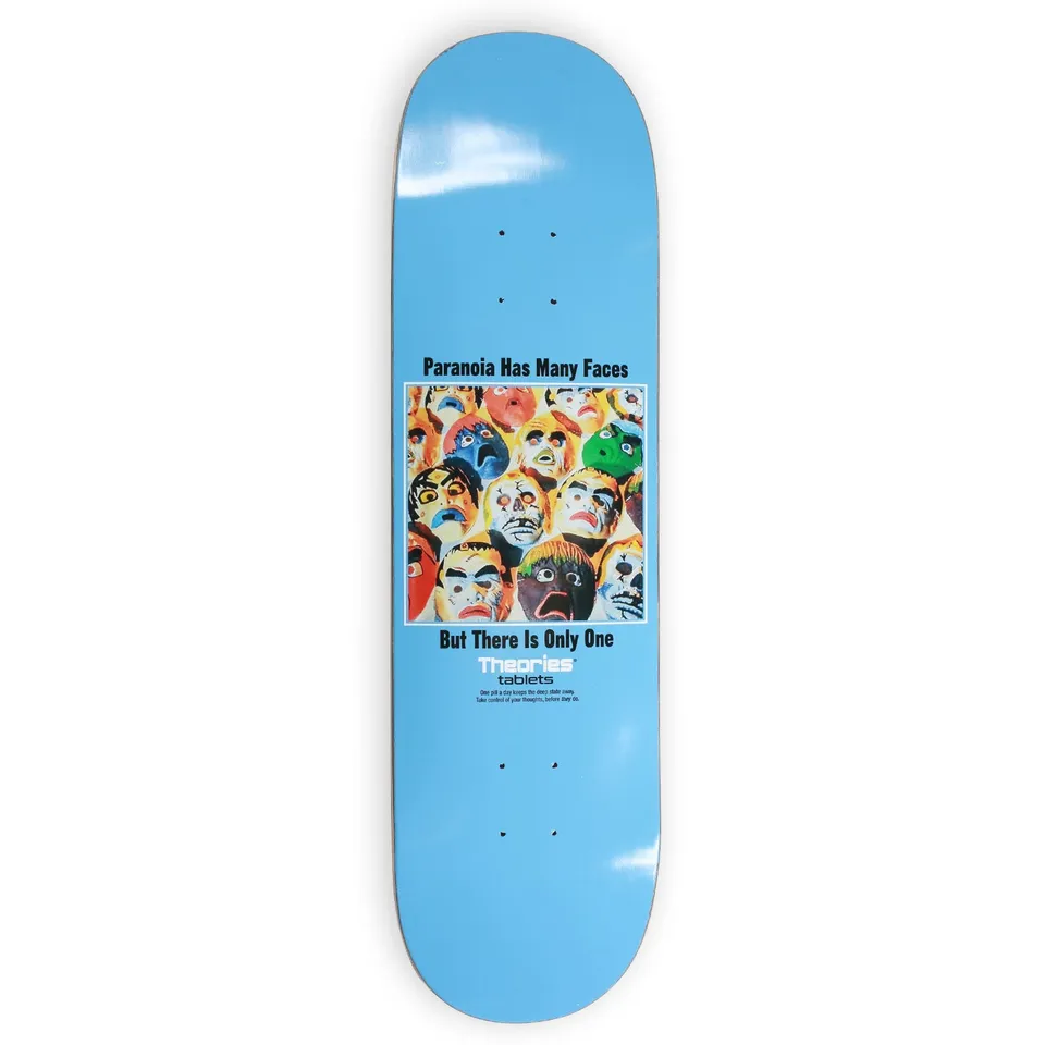 Theories Paranoia tavola skateboard in acero 8.0"