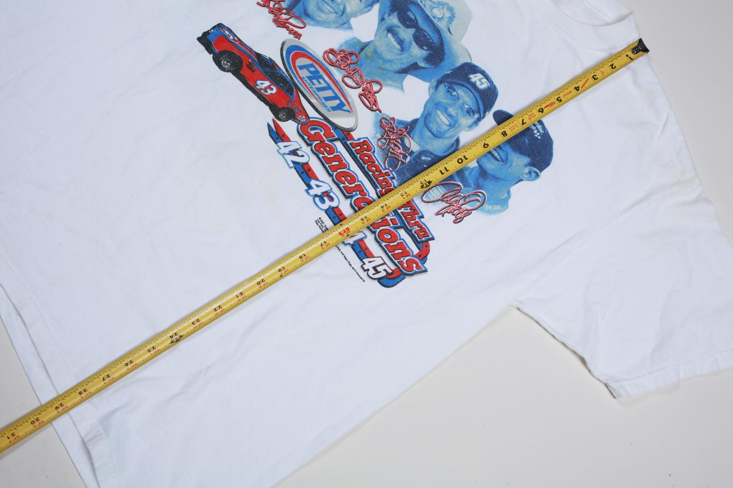 Petty Generations Nascar maglietta vintage bianca XL