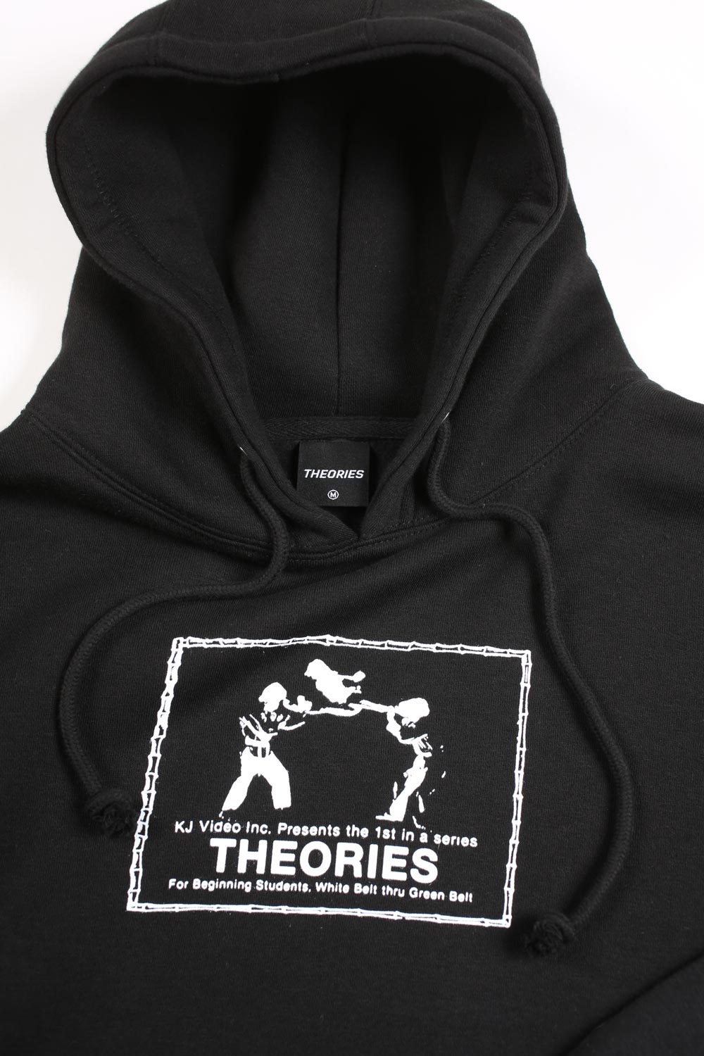 Theories Kumite felpa cappuccio nera grafica kung-fu
