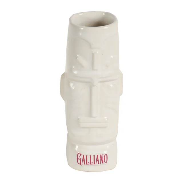 Galliano Moai tazza tiki ceramica bianca vintage