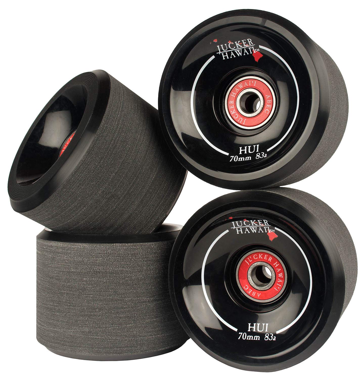 Jucker Hawaii Hui Ruote Longboard 70mm 83A x4 ABEC 9