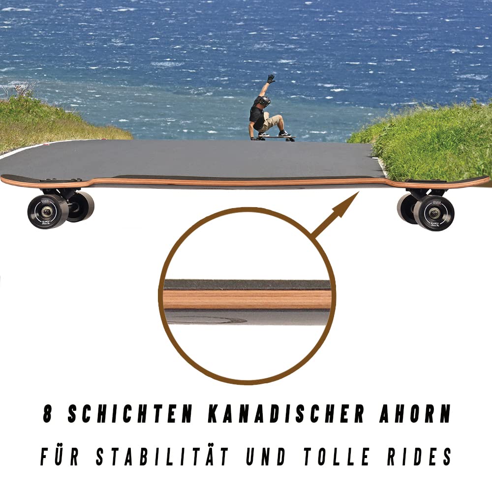 Jucker Hawaii He'e Longboard 40" Drop Through Freeride Completo