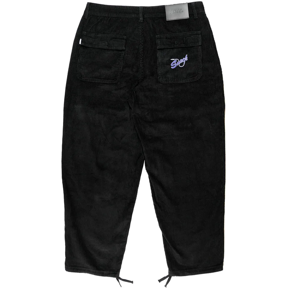 Snack Mic Check pantaloni skate velluto nero 30