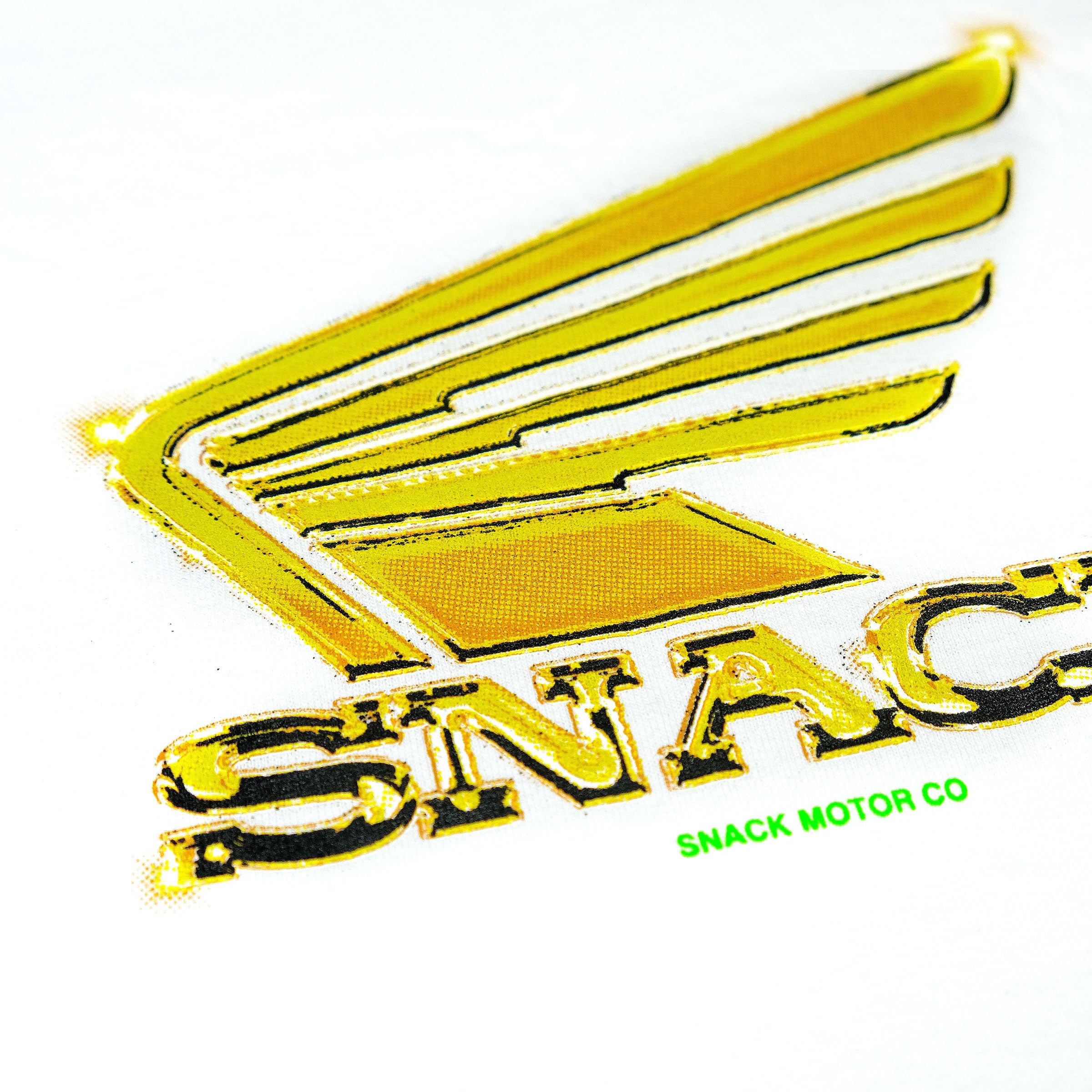 Snack Chrome Wings T-Shirt Bianca Cotone