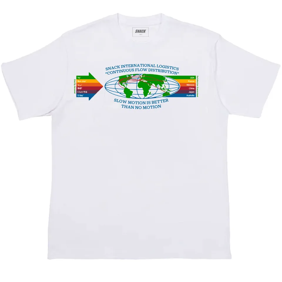 Snack Continuous Flow t-shirt cotone bianco