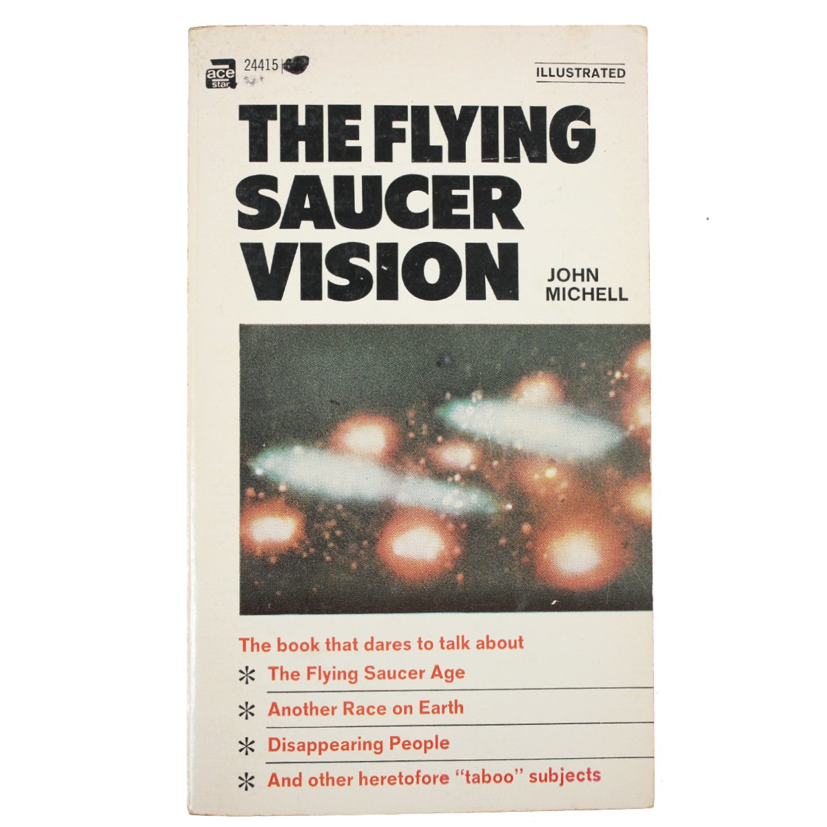 John Michell Flying Saucer Vision libro vintage UFO