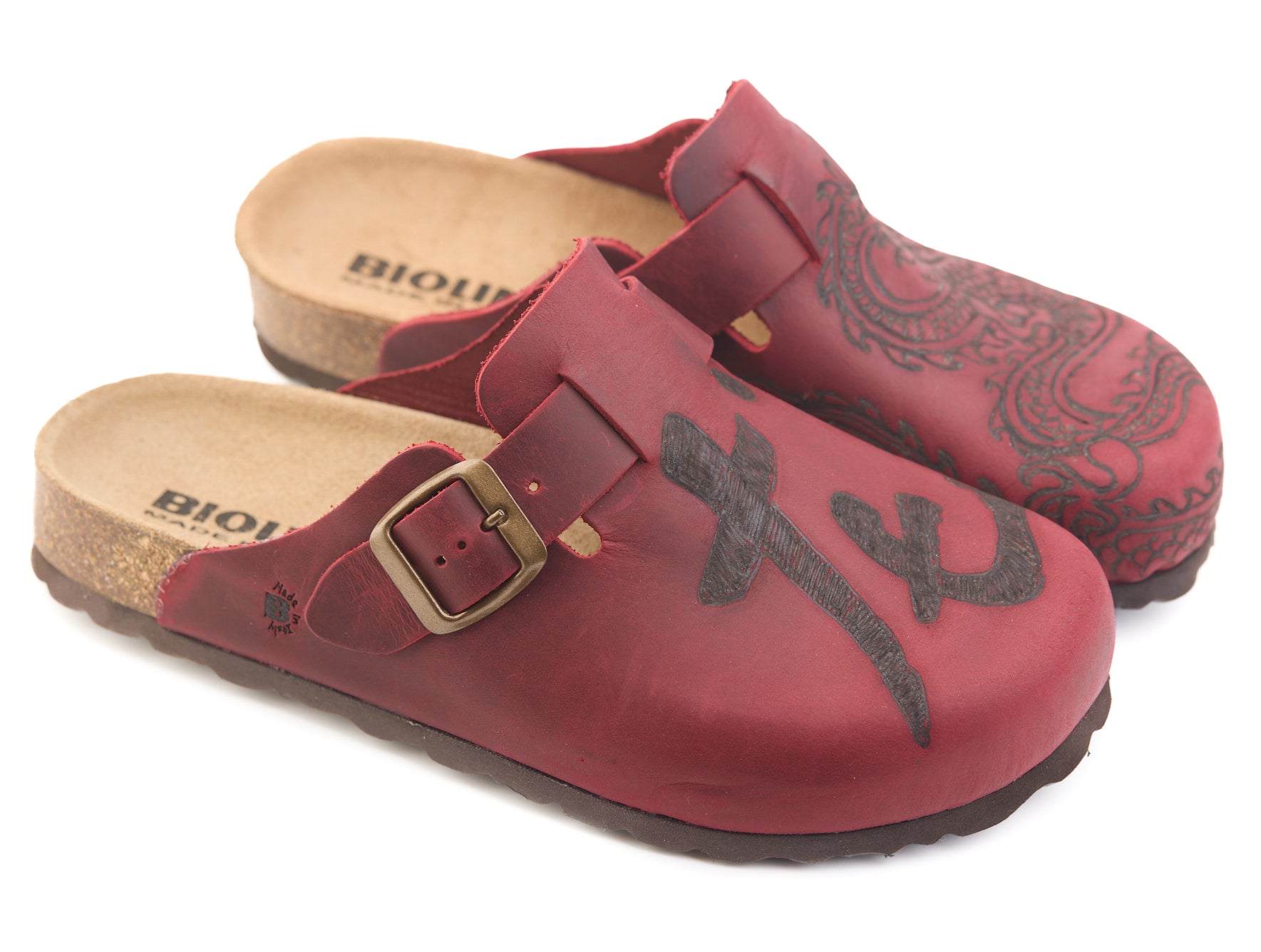 AC Longboards 1900 Rosso Dragone sabot pelle