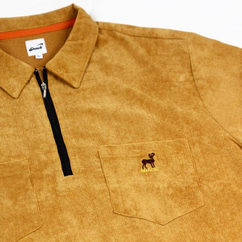 Snack Buck Corduroy felpa mezza zip L velluto