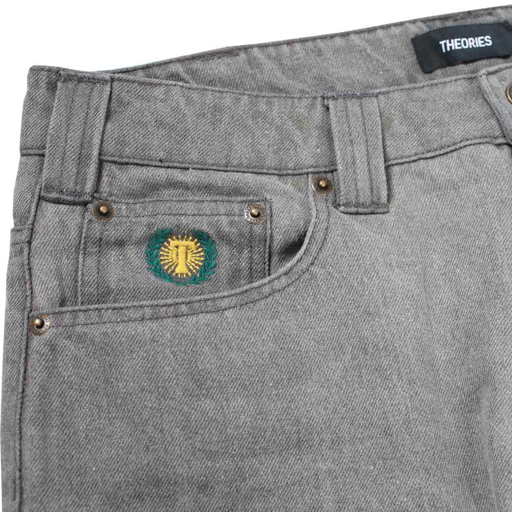 Theories Plaza jeans baggy grigio denim 11.5oz