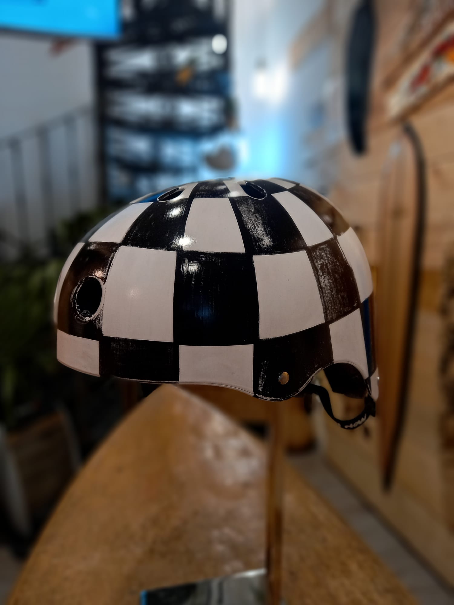 AC Longboards Race Flag casco skate taglia S